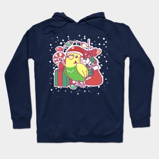 Christmas Budgie Yellow Hoodie